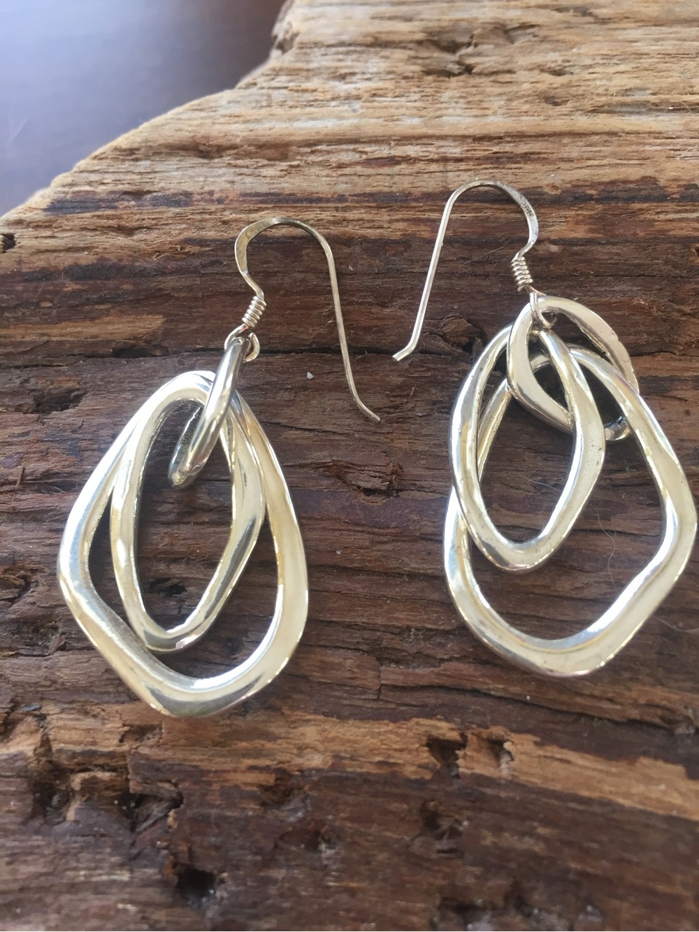 Sterling Silver Multi-Loop Drop Earrings - Silver